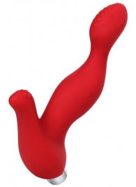 Красный силиконовый вибростимулятор простаты Proman - 12,5 см. - ToyFa - в Смоленске купить с доставкой