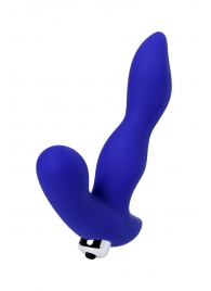 Синий силиконовый вибростимулятор простаты Stroman - 14,5 см. - ToyFa - в Смоленске купить с доставкой