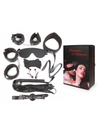 Большой игровой набор БДСМ: наручники, оковы, маска, кляп, плеть, ошейник с поводком, верёвка, зажимы для сосков - Notabu - купить с доставкой в Смоленске