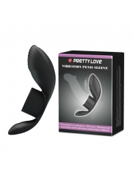 Черное кольцо на пенис с вибрацией Vibration Penis Sleeve - Baile - в Смоленске купить с доставкой