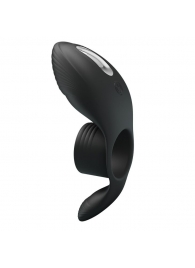 Черное кольцо на пенис с вибрацией Vibration Penis Sleeve - Baile - в Смоленске купить с доставкой