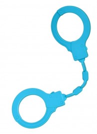 Голубые силиконовые наручники A-Toys без ключа - A-toys - купить с доставкой в Смоленске