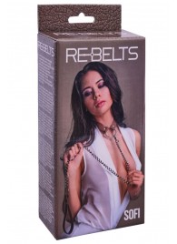 Коричневый поводок и чокер с кольцом Sofi - Rebelts - купить с доставкой в Смоленске