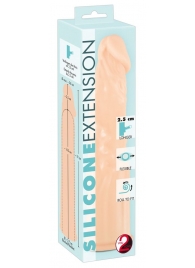Телесная насадка-удлинитель Silicone Extension - 19 см. - Orion - в Смоленске купить с доставкой