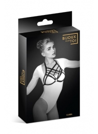 Черная упряжь на грудь Clara - Bijoux Pour Toi - купить с доставкой в Смоленске