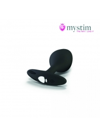 Черная пробка Mystim Rocking Vibe S с возможностью подключения к электростимулятору - 9,7 см. - MyStim - купить с доставкой в Смоленске