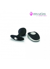 Черная пробка Mystim Rocking Vibe S с возможностью подключения к электростимулятору - 9,7 см. - MyStim - купить с доставкой в Смоленске
