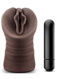 Коричневый мастурбатор-вагина Alexis - Blush Novelties - в Смоленске купить с доставкой