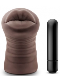Коричневый мастурбатор-ротик Renee - Blush Novelties - в Смоленске купить с доставкой