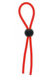 Красное эрекционное лассо с одной бусиной-утяжкой STRETCHY THIN LASSO - Dream Toys - в Смоленске купить с доставкой