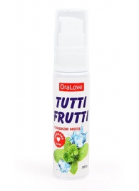 Гель-смазка Tutti-frutti со вкусом сладкой мяты - 30 гр. - Биоритм - купить с доставкой в Смоленске