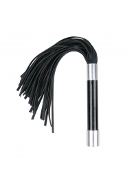 Черная плеть Easytoys Flogger With Metal Grip - 38 см. - Easy toys - купить с доставкой в Смоленске