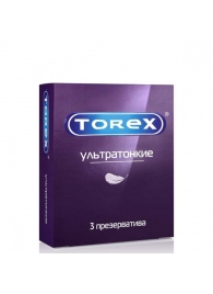 Презервативы Torex  Ультратонкие  - 3 шт. - Torex - купить с доставкой в Смоленске