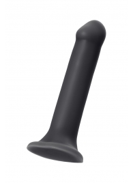 Черный фаллос на присоске Silicone Bendable Dildo XL - 20 см. - Strap-on-me - купить с доставкой в Смоленске