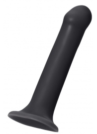 Черный фаллос на присоске Silicone Bendable Dildo XL - 20 см. - Strap-on-me - купить с доставкой в Смоленске