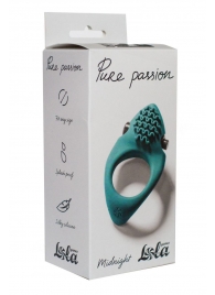 Зеленое эрекционное виброкольцо Pure Passion Midnight - Lola Games - в Смоленске купить с доставкой