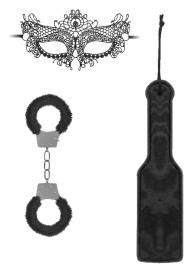 Черный игровой набор Introductory Bondage Kit №4 - Shots Media BV - купить с доставкой в Смоленске