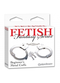 Металлические наручники Beginner s Metal Cuffs - Pipedream - купить с доставкой в Смоленске