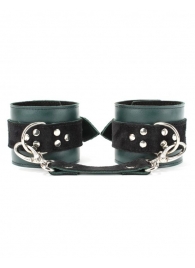 Изумрудные наручники Ladys Arsenal на карабинах - БДСМ Арсенал - купить с доставкой в Смоленске