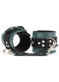 Изумрудные наручники Ladys Arsenal на карабинах - БДСМ Арсенал - купить с доставкой в Смоленске