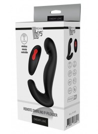 Черный вибромассажер простаты SWIRLING P-PLEASER - Dream Toys - в Смоленске купить с доставкой