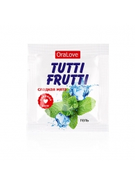Пробник гель-смазки Tutti-frutti со вкусом мяты - 4 гр. - Биоритм - купить с доставкой в Смоленске
