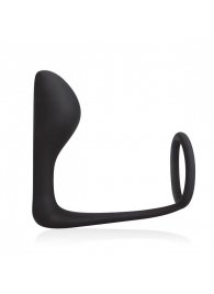 Стимулятор простаты с фиксацией эрекционным кольцом Prostate Gear - BlueLine - в Смоленске купить с доставкой