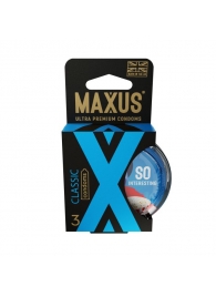 Классические презервативы в пластиковом кейсе MAXUS Classic - 3 шт. - Maxus - купить с доставкой в Смоленске