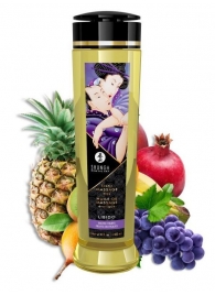 Массажное масло Libido Exotic Fruits с ароматом экзотических фруктов - 240 мл. - Shunga - купить с доставкой в Смоленске