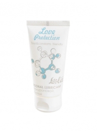 Увлажняющий лубрикант на водной основе Love Protection - 50 мл. - Lola Games - купить с доставкой в Смоленске