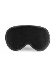 Черная сплошная маска на резиночке - БДСМ Арсенал - купить с доставкой в Смоленске