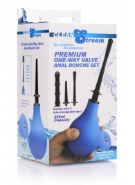Анальный душ с 3 насадками Premium One-way Valve Anal Douche Set - XR Brands - купить с доставкой в Смоленске