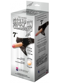 Пояс-трусики с насадкой Classic lux-Duke - 17,5 см. - LOVETOY (А-Полимер) - купить с доставкой в Смоленске