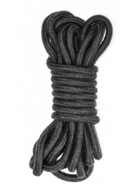 Черная веревка Do Not Disturb - 5 м. - Lola Games - купить с доставкой в Смоленске