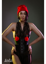 Зажимы на соски Angelic с красными меховыми шариками - Lola Games - купить с доставкой в Смоленске