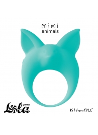 Зеленое эрекционное кольцо Kitten Kyle - Lola Games - в Смоленске купить с доставкой