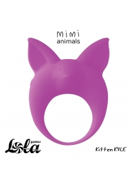 Фиолетовое эрекционное кольцо Kitten Kyle - Lola Games - в Смоленске купить с доставкой