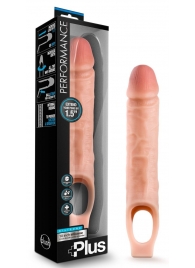Телесный реалистичный фаллоудлинитель 10 Inch Silicone Cock Sheath Penis Extender - 25,4 см. - Blush Novelties - в Смоленске купить с доставкой