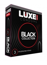 Черные презервативы LUXE Royal Black Collection - 3 шт. - Luxe - купить с доставкой в Смоленске