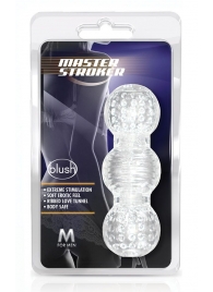 Прозрачный фигурный мастурбатор Master Stroker - Blush Novelties - в Смоленске купить с доставкой