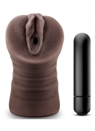 Коричневый мастурбатор-вагина Hot Chocolate Brianna - Blush Novelties - в Смоленске купить с доставкой