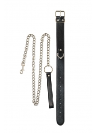 Черный ошейник с поводком Wild - Lola Games - купить с доставкой в Смоленске