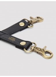 Черный фиксатор для манжет Bound to You Faux Leather Hogtie - Fifty Shades of Grey - купить с доставкой в Смоленске
