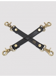 Черный фиксатор для манжет Bound to You Faux Leather Hogtie - Fifty Shades of Grey - купить с доставкой в Смоленске