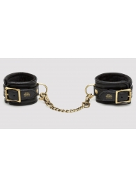 Черные наручники Bound to You Faux Leather Wrist Cuffs - Fifty Shades of Grey - купить с доставкой в Смоленске
