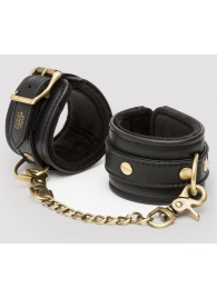 Черные наручники Bound to You Faux Leather Wrist Cuffs - Fifty Shades of Grey - купить с доставкой в Смоленске