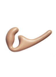 Бежевый безремневой страпон Seduction - 20,5 см. - Lola Games - купить с доставкой в Смоленске