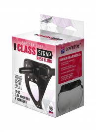 Черный пояс для насадок CLASS STRAP Restyling - LOVETOY (А-Полимер) - купить с доставкой в Смоленске