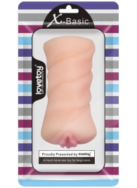 Телесный мастурбатор-вагина X-Basic Pocket Pussy без вибрации - Lovetoy - в Смоленске купить с доставкой