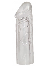 Удлиняющая насадка на пенис Mega Dick Sleeve Transparent - Orion - в Смоленске купить с доставкой